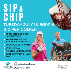 Join us for sip and chip.